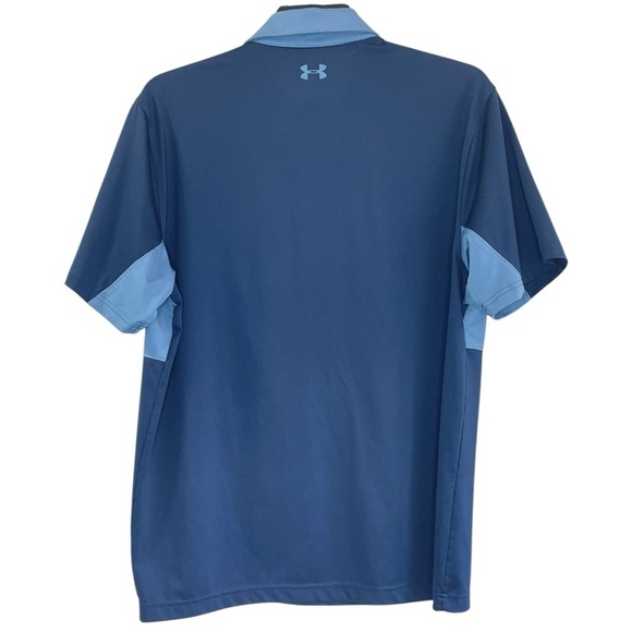 Under Armour UA Shirt Men's Performance Colorblock Playoff Polo Blue XL - Picture 2 of 8